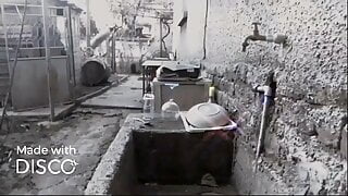 Showing pussy outside