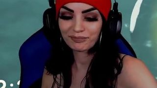 WWE – Paige AKA Sara Jade Bevis showing off her hot cleavage