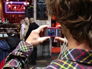 Scandalous public babe fisted and throat fucked for voyeurs