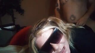 Cuckold husband as his new guy fucks my ass