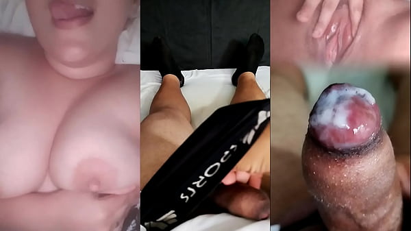 FIQUEI EXCITADO COM MINHA ESPOSA NOVINHA NA CAMA ALISANDO SEUS ENORMES PEITOS E NÃO RESISTI, GOZE NO MEU PAU PEQUENO QUANDO ELA SE MASTURBOU EM SUA BUCETA