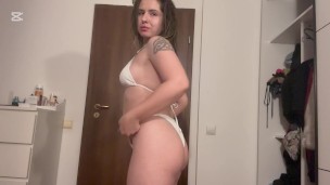 Trying swim suits while farting (full clip on my onlyfans page)