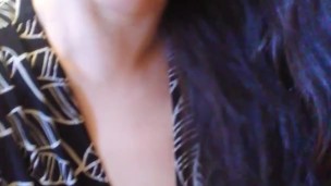 Farting Hairy Pussy Fart Queen Slut PinkMoonLust Wears Black & White Dress on Toilet PISS PEE FARTS