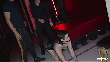 Saba Lapiedra experiences her darkest bdsm fantasy with dominant men